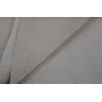 China BONDED FABRIC，FUR: SOLID SHERPA  SUEDE: COATING SUEDE 100%P on sale