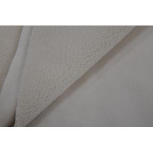 BONDED FABRIC，FUR: SOLID SHERPA  SUEDE: COATING SUEDE 100%P