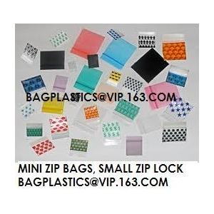2 mil 2"x 3" 1.5x1.5 1x1 reclosable small bags plastic mini Zip lockk bag zipper bag, mini apple bags, mini bags, super sm