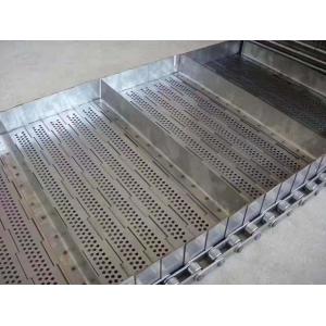Perforated Plate Conveyor Belt High Carbon Steel Protection Baffles Width 300-2000mm
