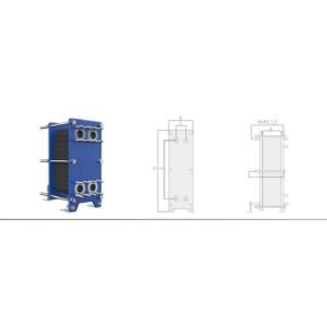 China A14 Series HVAC Plate Heat Exchanger Gasketed Heat Exchanger Ti,Ti-Pd Material wholesale
