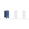 China A14 Series HVAC Plate Heat Exchanger Gasketed Heat Exchanger Ti,Ti-Pd Material wholesale