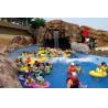 Fiberglass Aqua Park Equipment For Hotel Lazy River , Family On Summer Vacation in Aqua Park