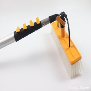 China 10 Meters Telescopic Handle Manual Water Spray Brush for Outdoor Solar Panel Cleaning supplier