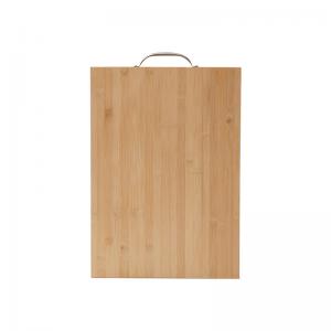 Simple Natural Custom Bamboo Cutting Board With Iron Handle