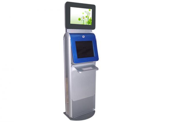 Mobile credit Card, phone Charge touch screen Dual Screen Kiosk with Cion Hopper