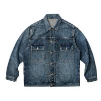 China Factory OEM Vintage Multi-Pocket Heavy Duty Wash Denim Jacket Jacket For Men on sale
