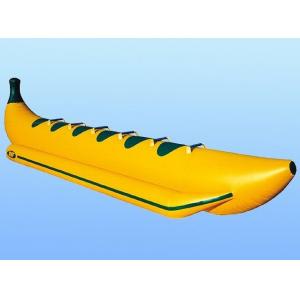 China Yellow Inflatable Boat Toys 6 Person Towable Banana Water Game Tube supplier