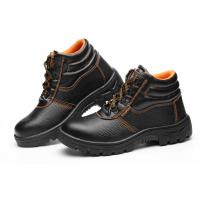 China European Standard Genuine Leather Waterproof Men Work Safety Shoes Boots With Steel Toe Cap And Steel Plate on sale