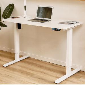 Electric Height Adjustable Desk Wooden Recording Studio Table for Girl Computer 60-72 Inch