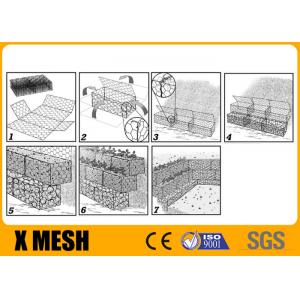 China 60m By 80mm Gabion Mattress Heavy Duty Galvanized Stone Filled For River Bank supplier