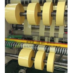 High Adhesion Clear PP Film Adhesive with yellow glassine liner for south africa market