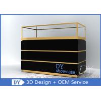 China Custom Jewelry Showcases With Large Storage In Black Painting on sale