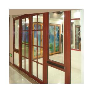 KDSBuilding Double Tempered Glass Waterproof Soundproof Simple Teak Wood Front Door Design