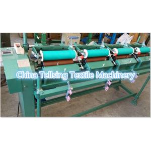 good quality bobbin machine 4 heads with counter for rewinding terylene yarn  thread China plant Tellsing loom machinery