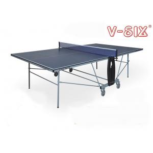 China Movable Portable Foldable Table Tennis Table Safe With Wheels Size Φ125mm*4 supplier