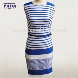China Ladies elegant casual print womens t shirt women's sleeveless latest dress pattern with high quality supplier