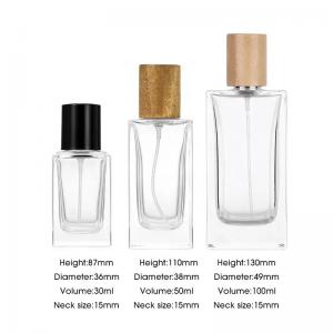 Glass Luxury Perfume Bottle With Screen Printing Hot Stamping Surface
