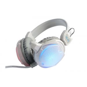 White Computer Gaming Headphones Sound Isolation OEM / ODM Available