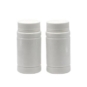 China Customized Logo PE Empty Bamboo Shape Plastic Bottle with Screw Cap for Pill Capsule Tablet Medicine Supplement 5OZ 150ml supplier