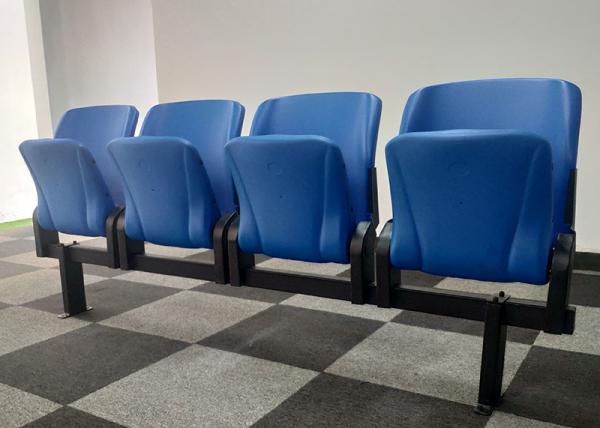 Spectator Permanent Grandstands Fixed Tip Up Seating PE Material For Stadium