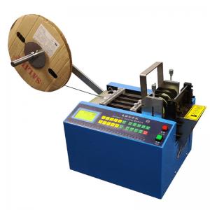 Automatic Heat Shrinking Tube Nickel Strip Tape Cutting Machine for PVC Plastic Tube Label Cable Film Foil Sleeve Cutter