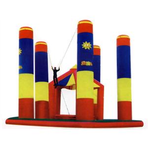 China Inflatable Amusement Park Bungee Trampoline For Outdoor Games supplier