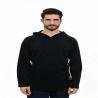 CAT2 Certified Black FR Fabric Hoodie , Flame Resistant Work Clothes For Mining
