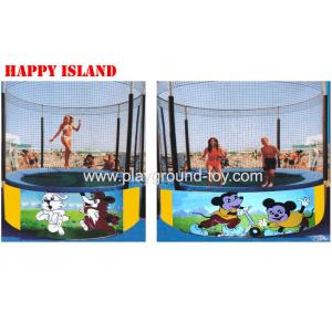 Indoor Trampoline Kids Trampoline With Handle Double Round Big Outdoor Trampolines
