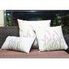 China Velvet Lavender Decorative Cushion Covers Embroidered Sofa Pillow Covers wholesale