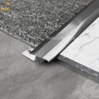 China Shiny Silver Carpet Transition Strip Tile To Carpet 3000mm Length on sale