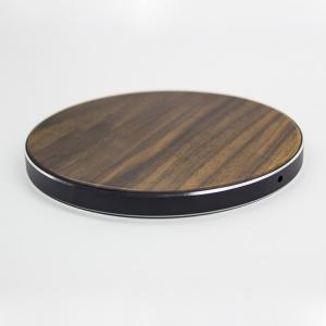 China Qi Standard Wooden Wireless Charger , Solid Wood Surface Cordless Phone Chargers supplier
