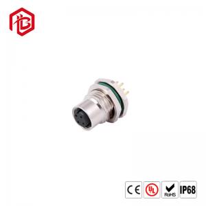 China M12 Sensor Connector Waterproof Male Female Plug Screw Threaded Coupling 4 5 8 Pin a Type Sensor Connectors supplier