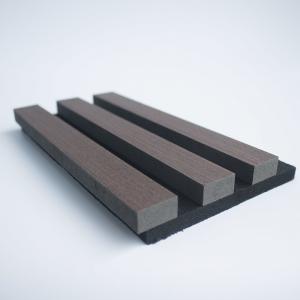 China Fire Resistant 9mm PET Wooden Wall Slat Panels For Musical Concert Hall supplier