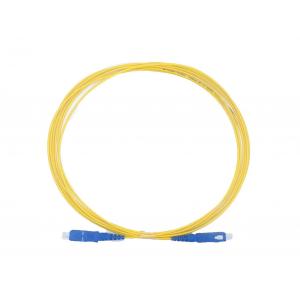 FTTH Optical SC SC Fiber Patch Cord PVC / LSZH Material With Good Exchangeability