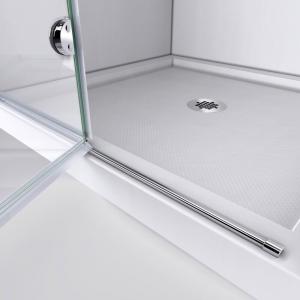 Semi Frameless Bathtub Shower Glass Door Tempered Safety 6mm