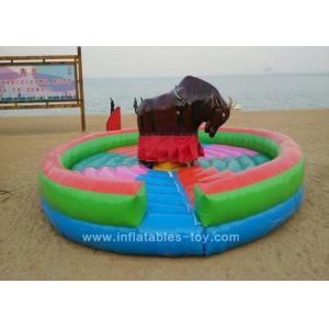 China Amusement Park Inflatable Sports Games , Inflatable Sporting Mechanical Bull supplier