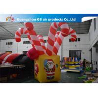 China Giant Colorful Inflatable Christmas Stick / Inflatable Candy Cane Stick / Inflatable Walking Stick on sale