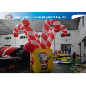 Giant Colorful Inflatable Christmas Stick / Inflatable Candy Cane Stick / Inflatable Walking Stick