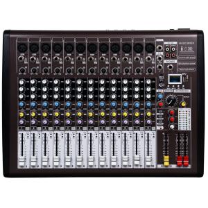 Professional Audio Mixer , 12 channel DJ music mixer with DSP I12