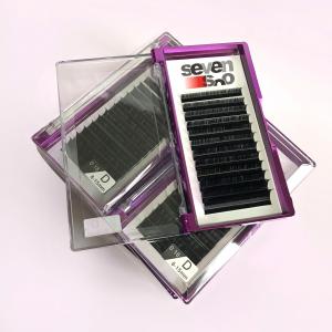 China Multi Color Fluffy Volume Lashes , Custom Lines Russian Extension Lashes supplier