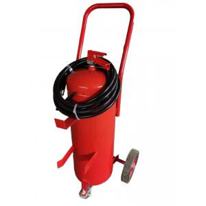 China 35kg Wheeled ABC Dry Powder Fire Extinguisher Red Cylinder Mexican Type supplier
