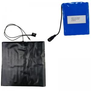 Custom 12V 10Ah Battery Heating Pads Set PVC Pad 35x35cm For Pizza Delivery Bag