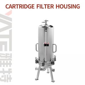 China 316 Ss Cartridge Filter Housing Stainless Steel 0.1 Micron Food Industry supplier
