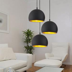 Simple ball Pendant lights 20cm 25cm decorative E27 lamps Restaurant White black pendant lamp(WH-VP-96)