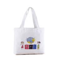 China Folded 14OZ 16OZ Canvas Tote Bags shopping Women Handle Bags on sale