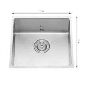 China Small Undermount Single Bowl Sink / Stainless Steel Bar Sink With Faucet supplier