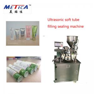 China 25BPM 1kw Plastic Tube Filling Sealing Machine For Lotion And Hand Cream supplier