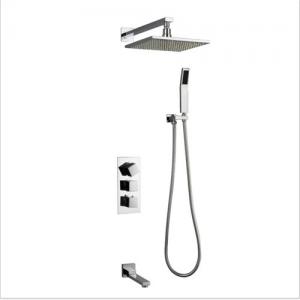 Easy Install Shower Wall Faucet Wear / Corrosion Resistant With Colorful LED Light