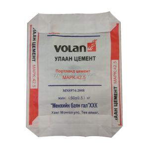 Customized PP Cement Bags Polypropylene Woven Valve Ad Star 25Kg 50kg Cement Bag